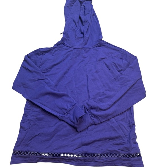 💜‎ Love Peach Milos Deep Violet Hoodie Bamboo Blend NWT Small 💜 - Picture 2 of 5